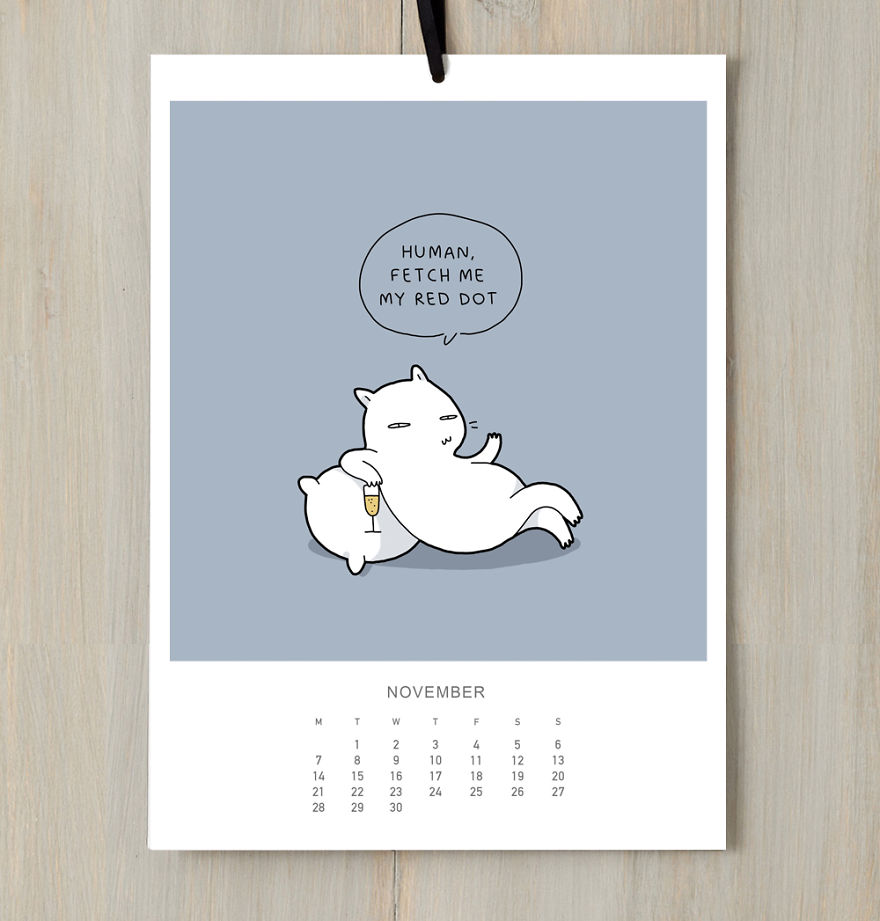 I Created A Cat Calendar To Make You Smile All Year Round In 2016