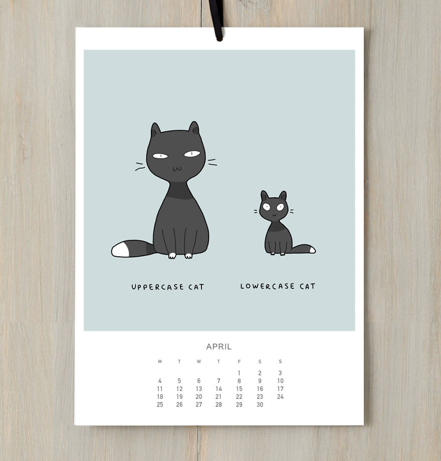I Created A Cat Calendar To Make You Smile All Year Round In 2016