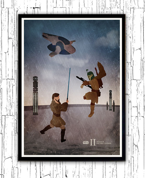I Designed Vintage Star Wars Episode Minimalist Posters
