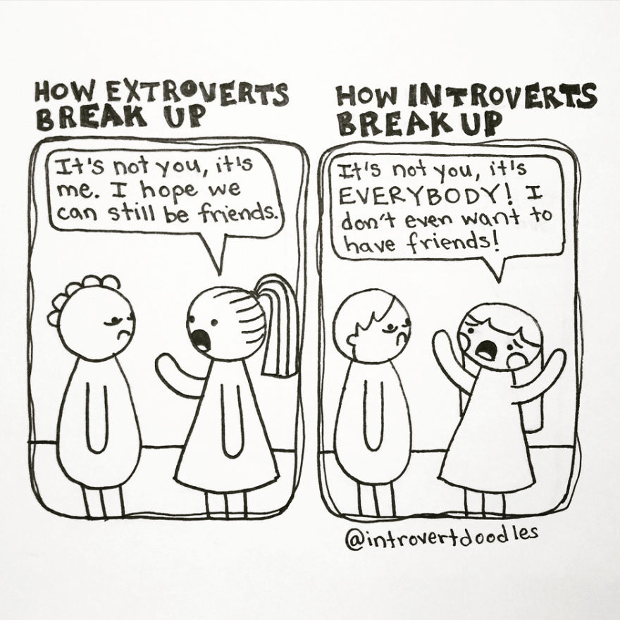 How Introverts Break Up