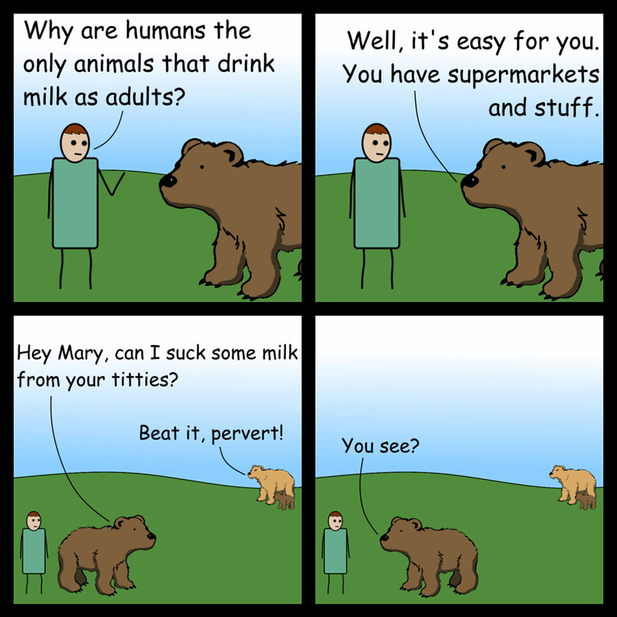 Milk And Bears: The Big Milk Question Comic