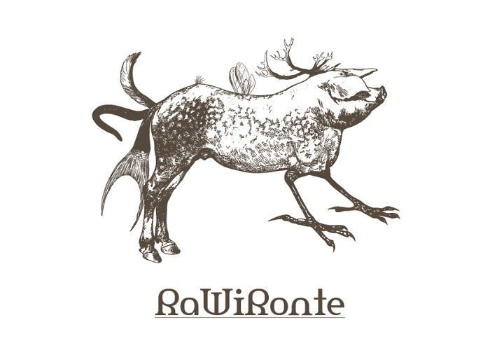 Strange animal hybrid illustration combining features of various animals, created in Photoshop.