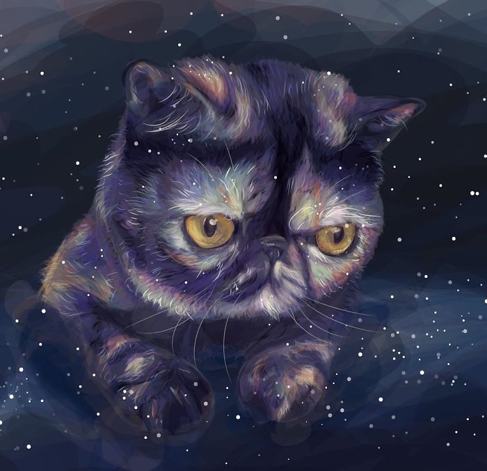Animals In Space: My Vector Art Leaves People Questioning What The Medium  Is | Bored Panda