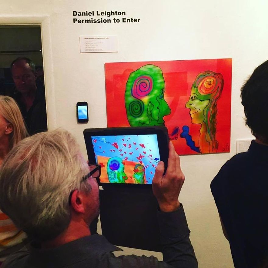 Artist Daniel Leighton Opens Solo Exhibition With New Augmented Reality Paintings