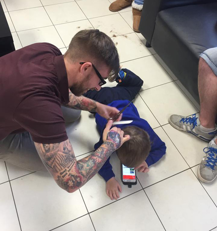 Barber Goes Extra Mile To Conquer Autistic Boy's Fear Of Haircuts