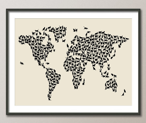 Cat World Map