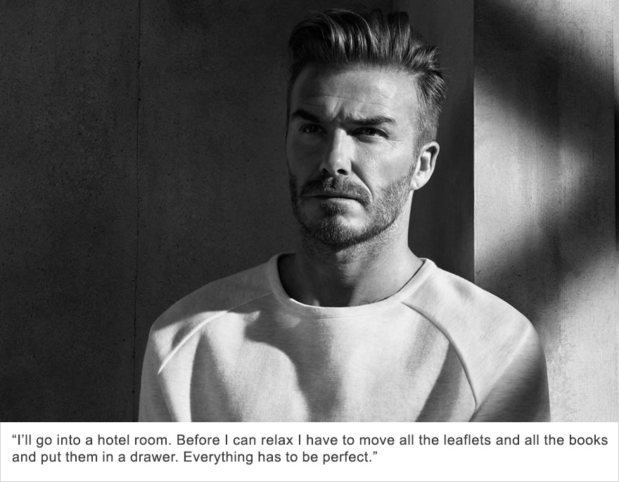 David Beckham, Obsessive Compulsive Disorder (OCD)