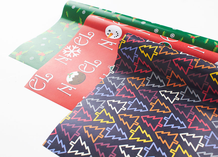 Company Turns Wrapping Paper Into Christmas Suits