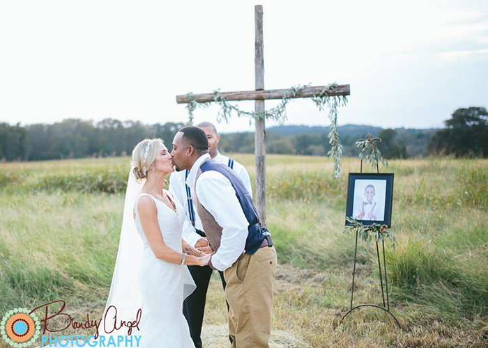 Mom Honors Her Dead 8-Year-Old Son In Heartbreaking Wedding Pics