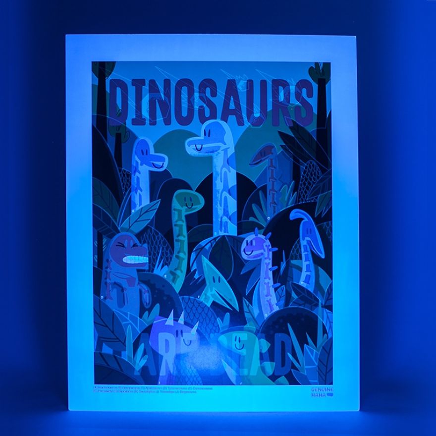 The Shocking Truth About Dinosaurs Revealed Under Black Light
