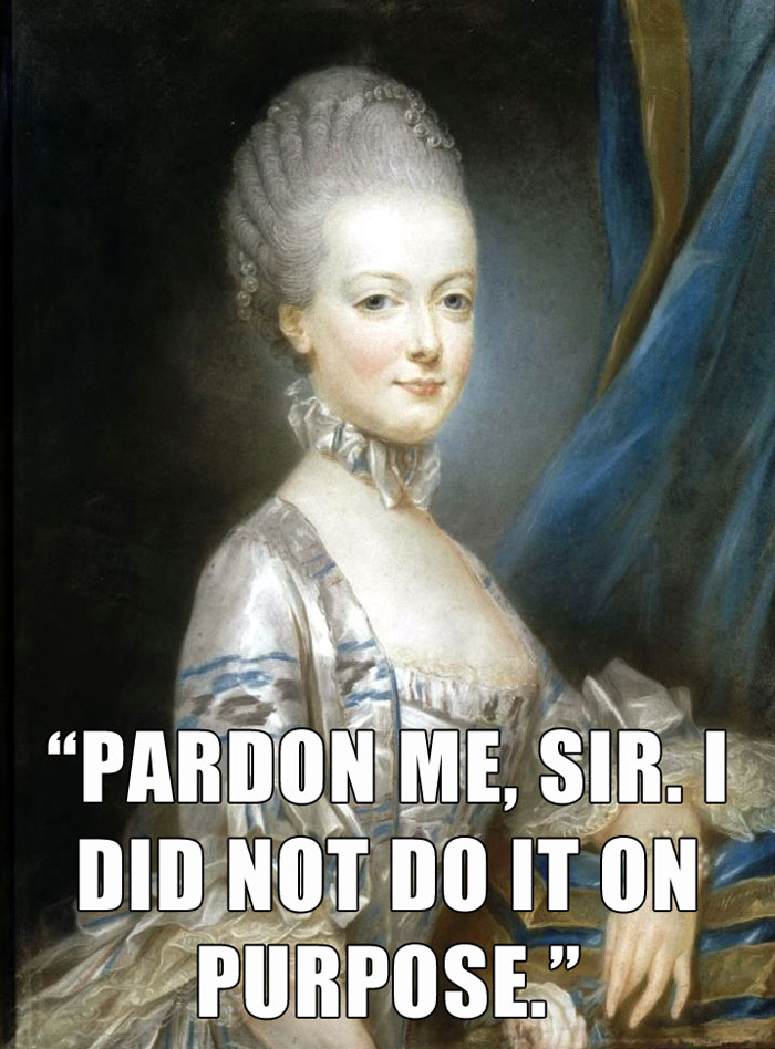 Marie Antoinette Said This As She Approached The Guillotine, Convicted Of Treason And About To Be Beheaded