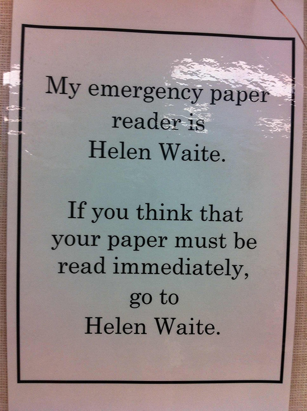 From My English Teacher's Wall