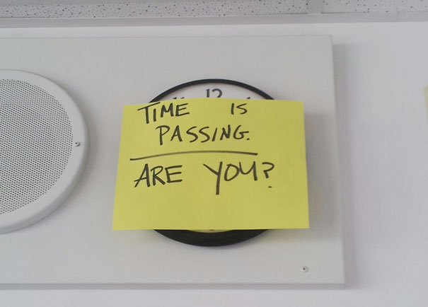 My English Teacher Put This On The Clock During Finals. How Clever