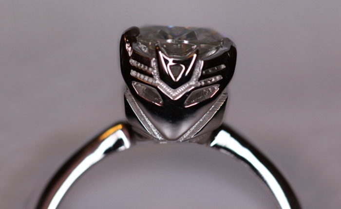 Transformer Decepticon Engagement Ring