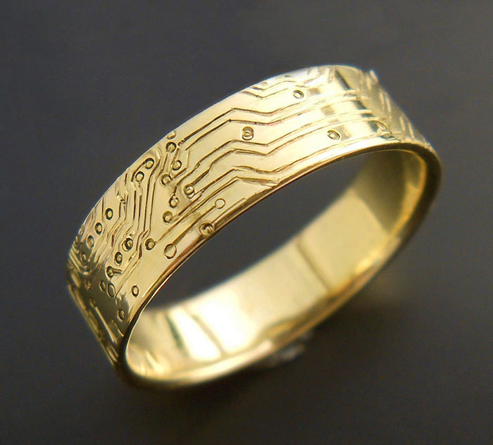 Raw Engagement Ring Geek Gifts Geek Ring Geek Gift Geek Girl Ring Geek Wedding Ring Geek Wedding Geek Jewelry Wood Gift For Geek