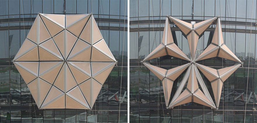 These Towers Have Shape-Shifting Sunshades That React To Sunlight