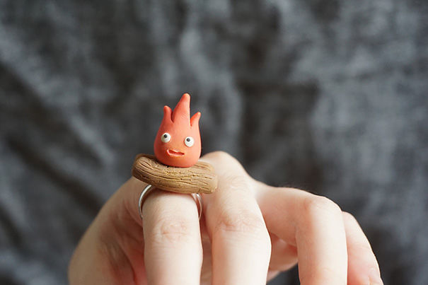 Calcifer From Howl's Moving Castle Ring