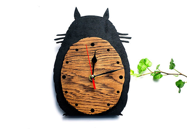 Totoro Wooden Wall Clock
