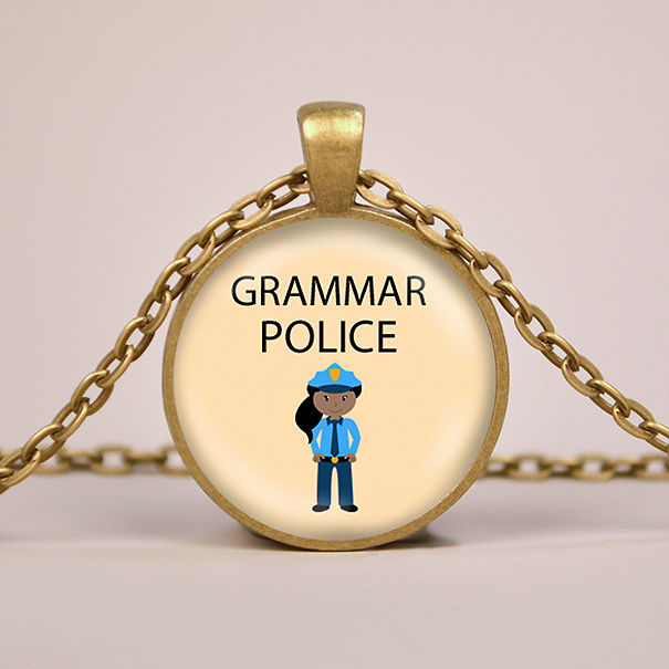 Grammar Police Necklace