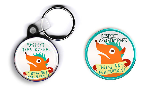Keychain And Button For Those Who Respect Apostrophes