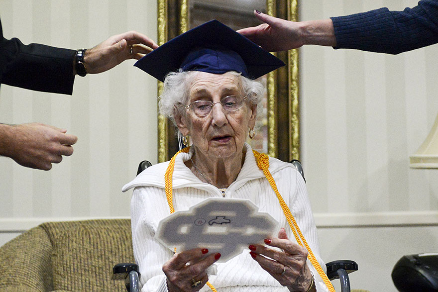 97-Year-Old Cries Tears Of Joy After She Finally Gets Her High School Diploma