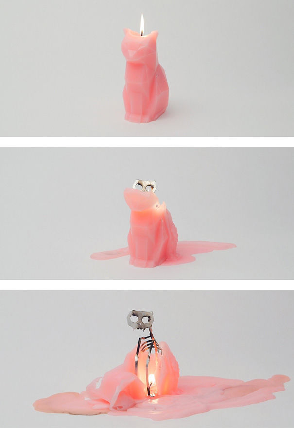 Cat Candle