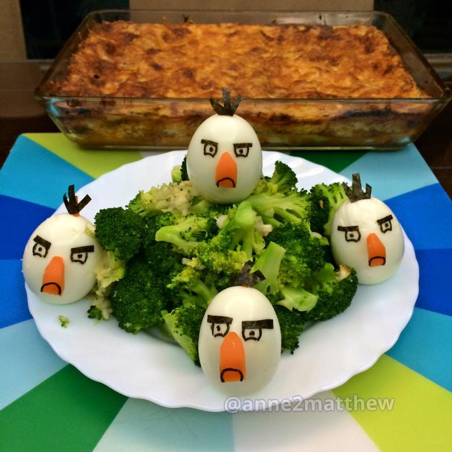 Hard-Boiled Egg Designs That I Made For My Kids