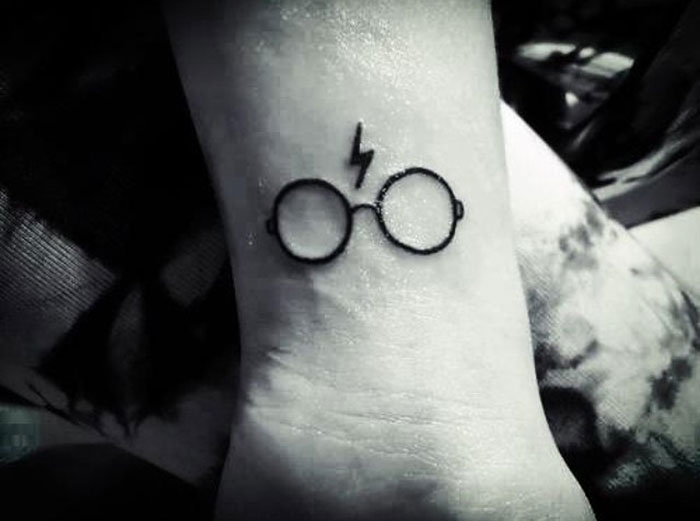 Minimalist Harry Potter Tattoo