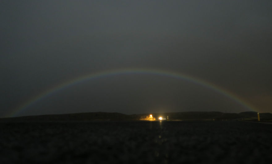 I Caught This Moonbow Near The Small Town Of Stykkisholmur, Iceland