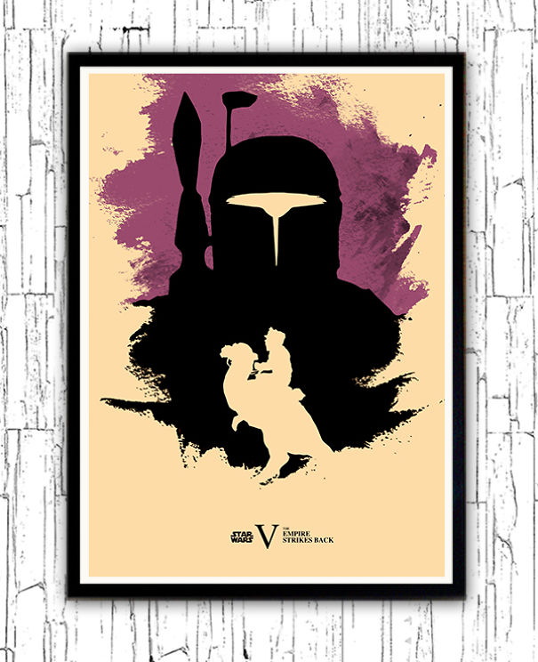 I Designed Minimalistic Posters With Stars Wars Characters