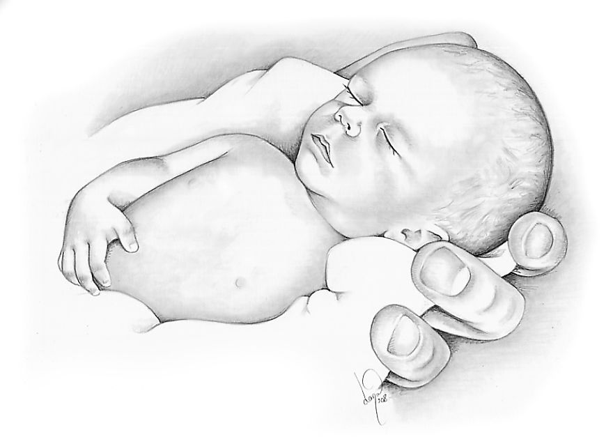 I Draw Baby Portraits For Families Who Suffered Early ...