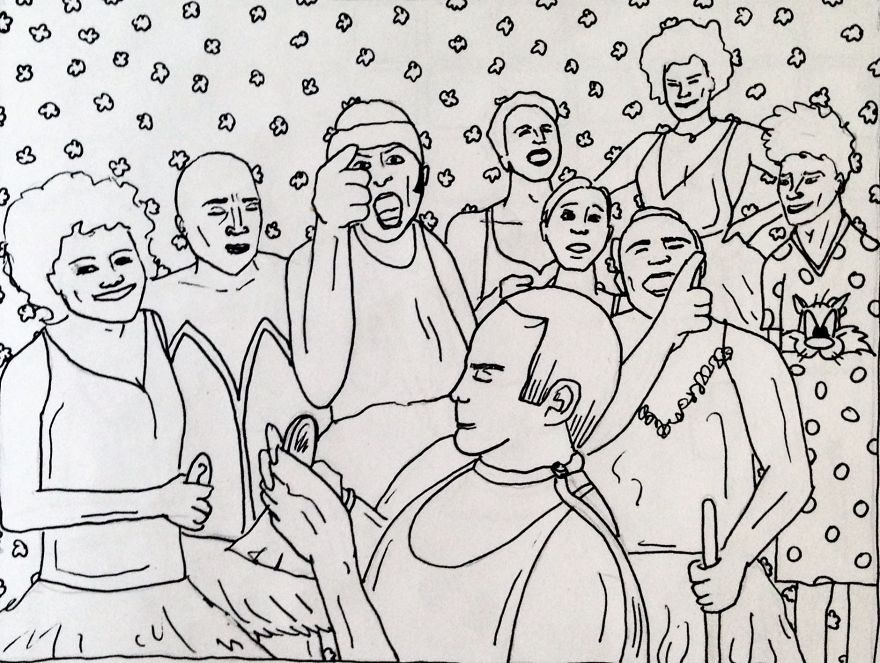 I Drew A Scene From 'One Flew Over The Cuckoo’s Nest' In 12 Different Ways