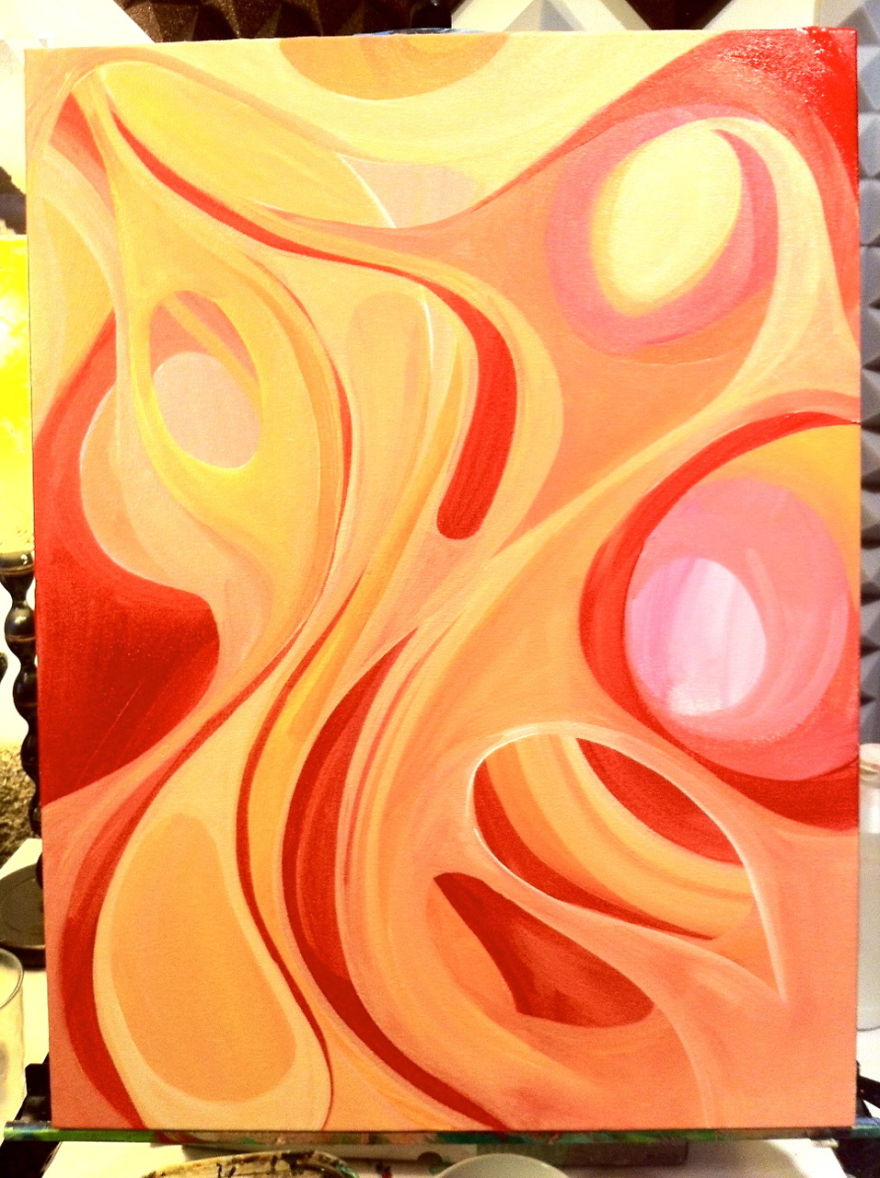 Check Out These Beautiful And Organic Acrylic Paintings That Come To Life From My Hands!