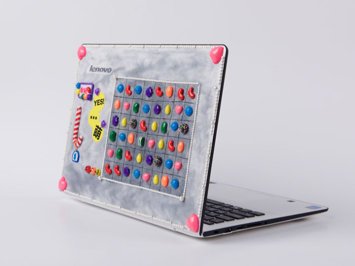 I Made A Candy-Crush-Themed Laptop Cover