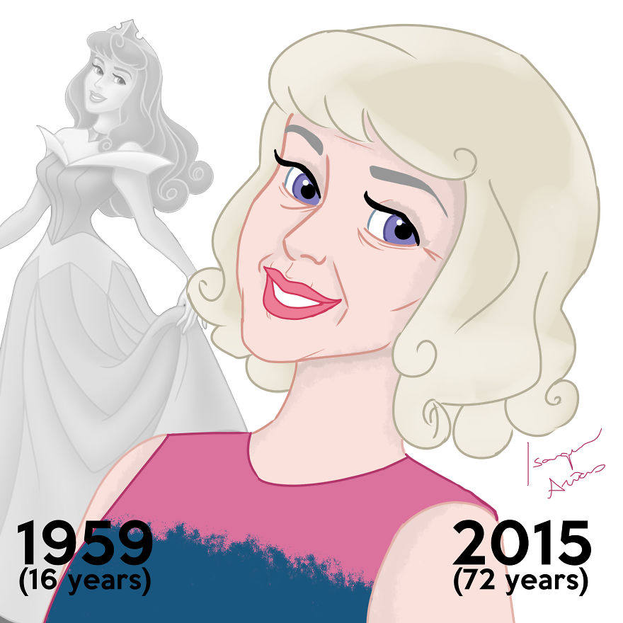 I Made Disney Princesses Look The Age They'd Be Today