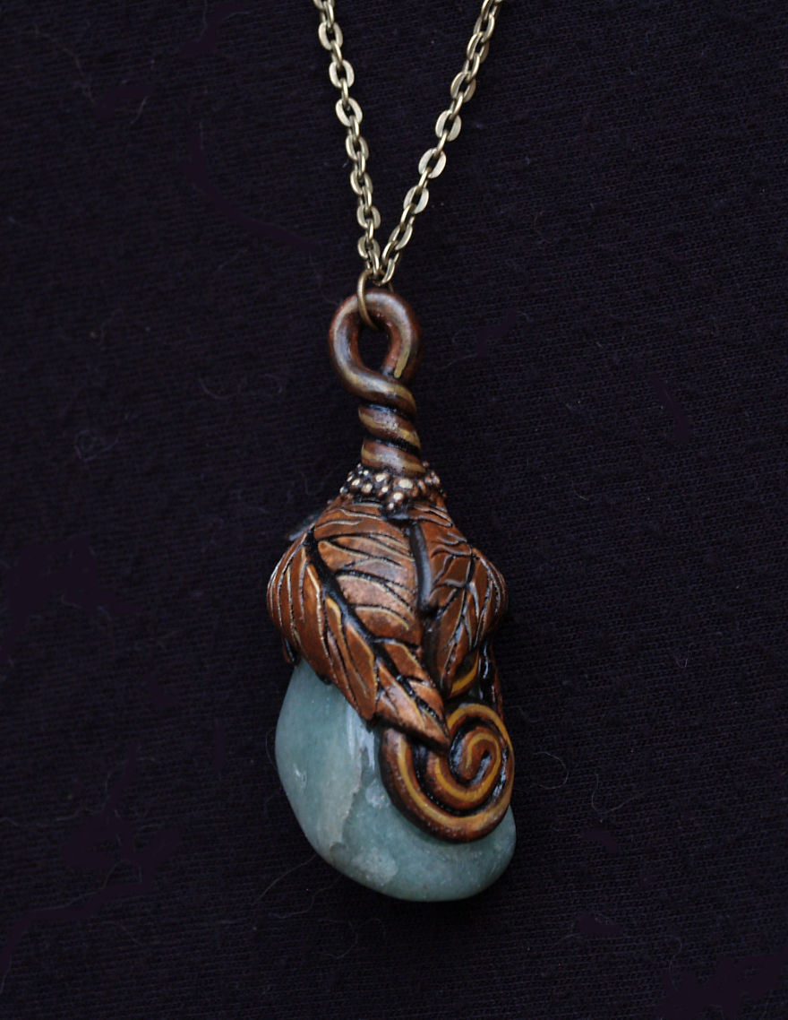 I Make Nature Inspired Jewelry With Polymer Clay And Stone