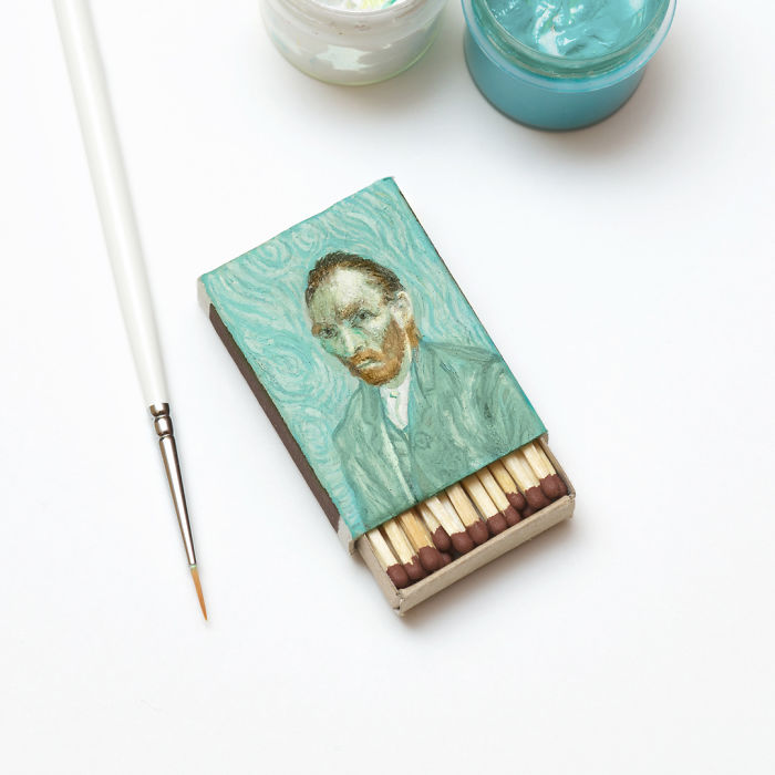 I Recreate Van Gogh Paintings On Matchboxes