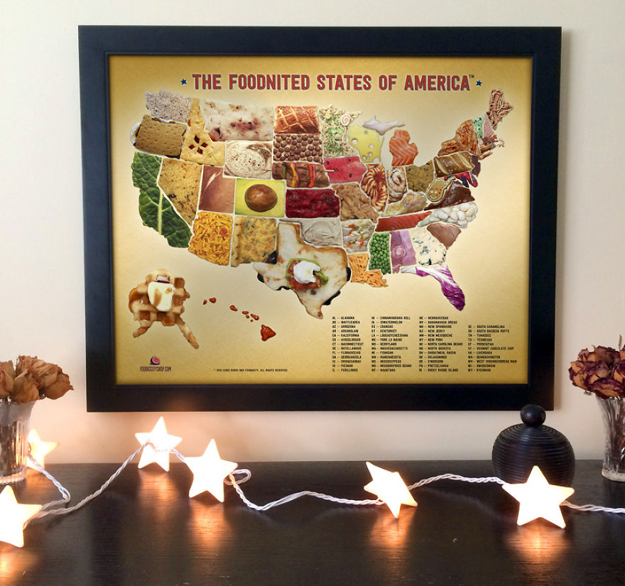 I Recreated The United States Out Of Food And Renamed Each State Appropriately