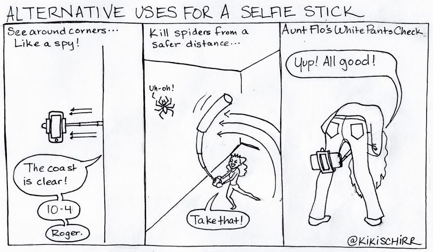 Alternative Uses For Your Selfie Stick