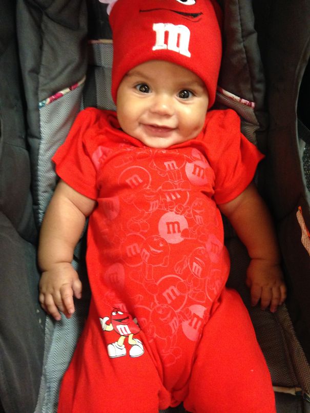 My Daughter 1st Halloween As The Red M&m