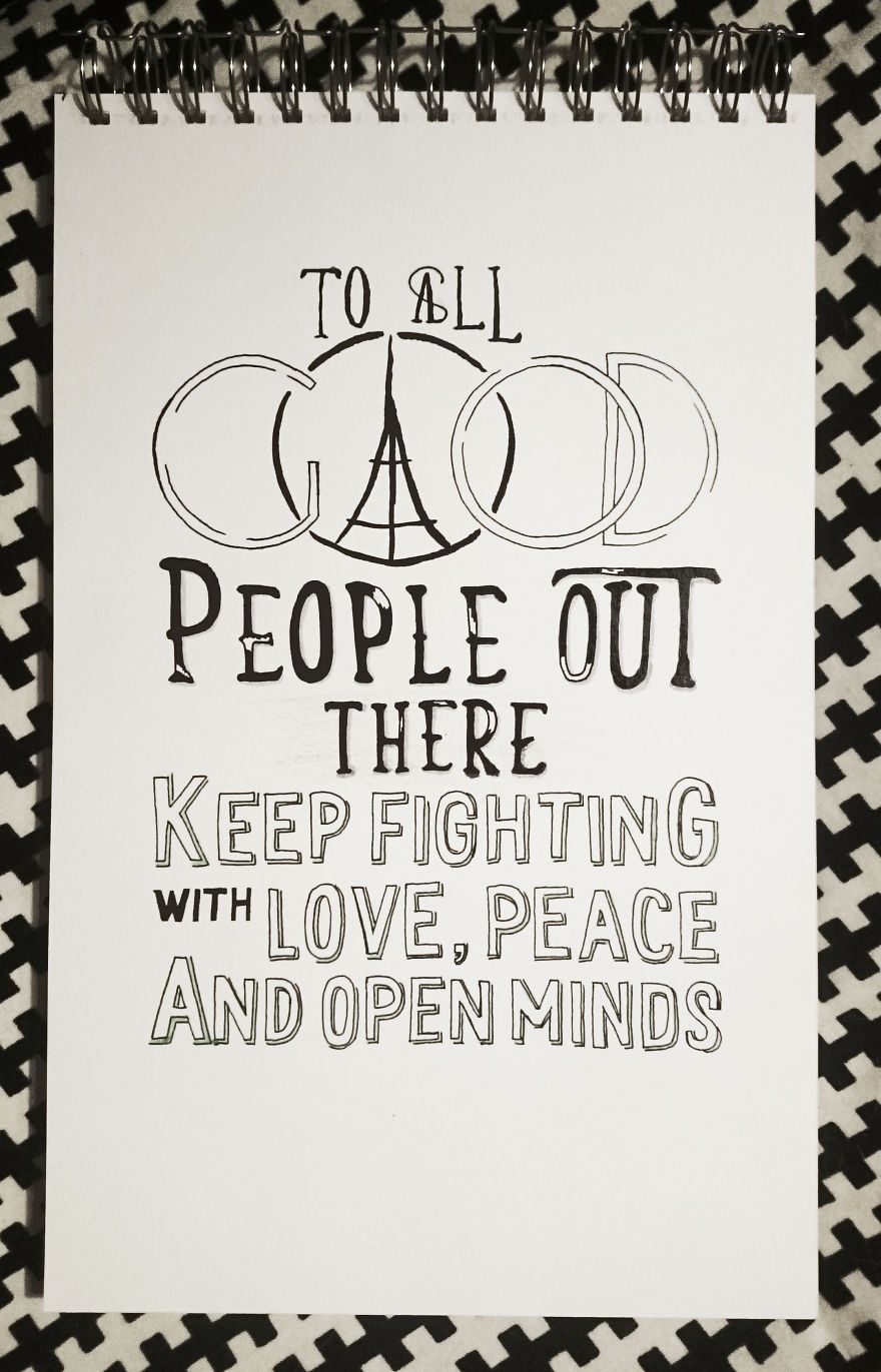 Keep Fighting With Love, Peace And Open Minds