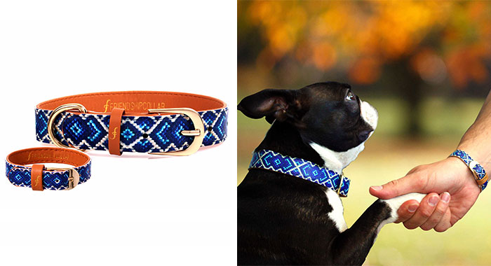 Buy Pettsie Dog Collar Bow Tie and Friendship Bracelet for You Durable  Hemp for Extra Safety 3 Easy Adjustable Sizes Comfortable and Soft  Strong DRing for Easy Leash Attachment Online at Low