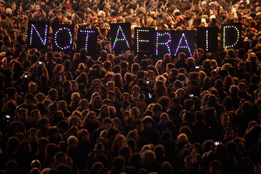 Not Afraid: Picture Of France After Terrorist Attacks Portrays Hope