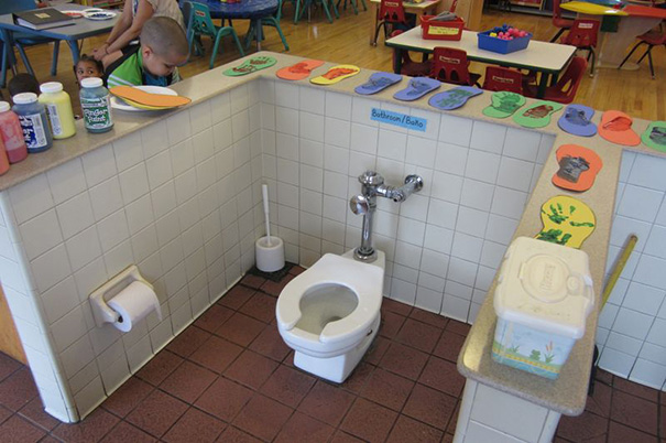All Toilets Must Be Centered In The Middle Of The Classroom So Kids Eating Their Snacks Three Feet Away Can Bare Witness To Their Classmates Defecating