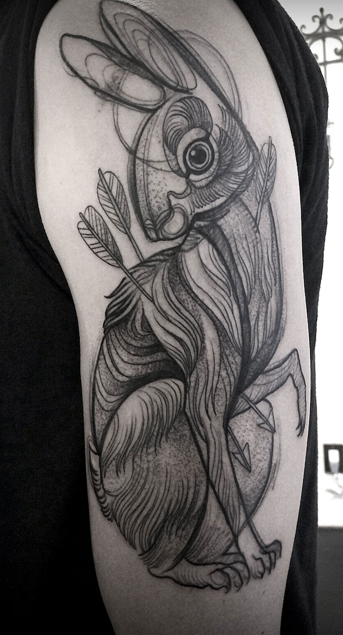 Sketch Tattoos That Look Like Pencil Drawings By Nomi Chi