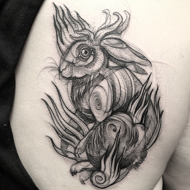 Sketch Tattoos That Look Like Pencil Drawings By Nomi Chi