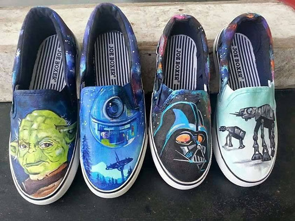 Custom Hand Painted Star Wars Shoes