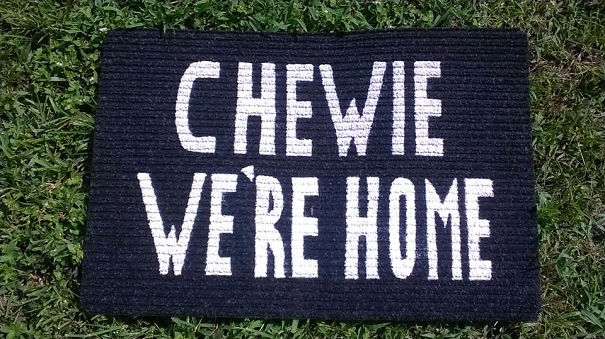 Chewie We're Home Welcome Mat