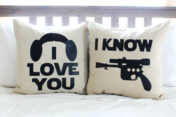 Star Wars I Love You/I Know Pillow Set