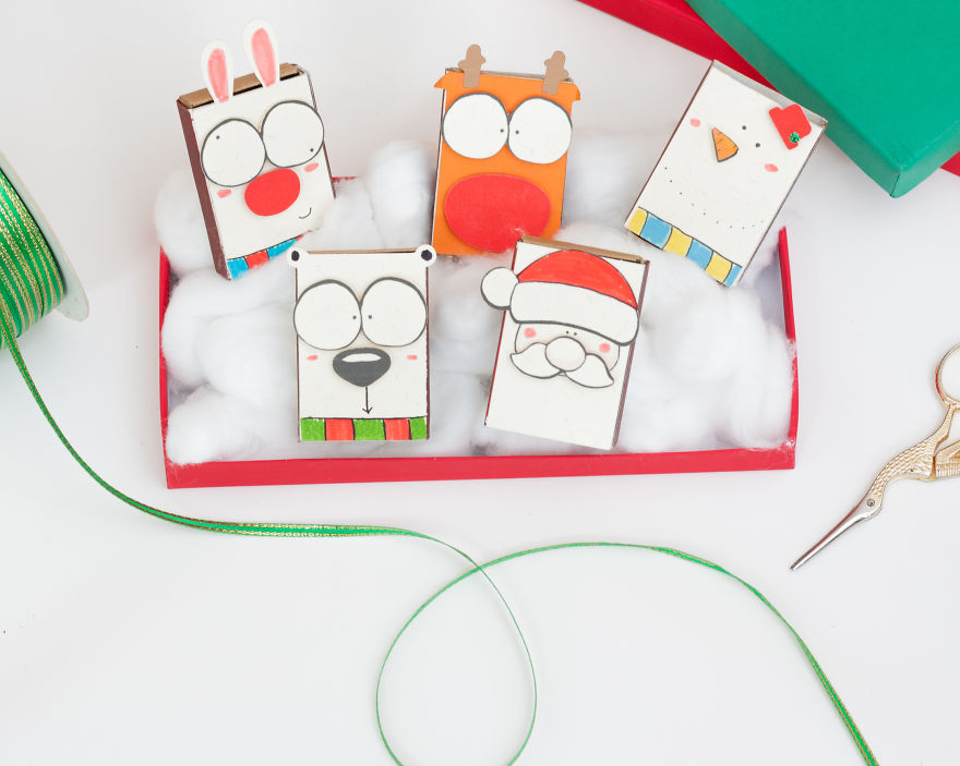 Special DIY Christmas Card Set for Matchbox Card making